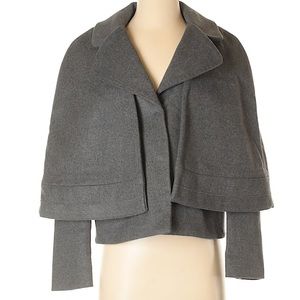 Tory Burch Wool Cape Coat EUC Sz 4 MSRP $995